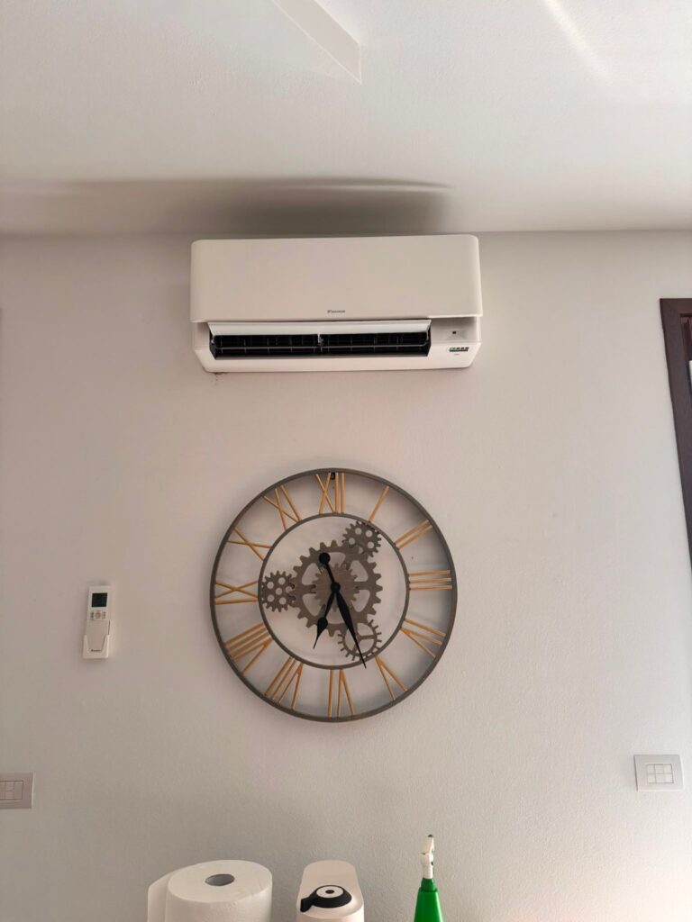Climatizzatore a parete in abitazione